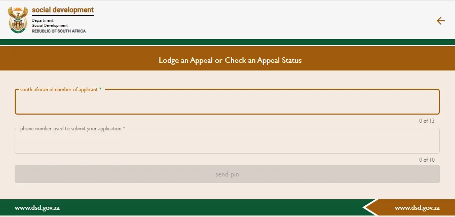 Login to SRD Grant Application