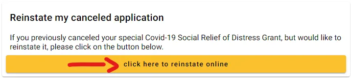 Reinstate SRD Grant Application